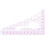 Multifunctional Plastic Quilt Ruler for Precision Cutting, Patchwork and Crafting, 12 Inch, Durable Design 4