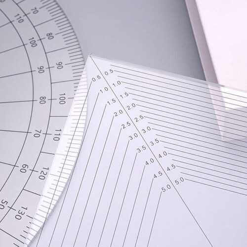 Multifunctional Plastic Quilt Ruler for Patchwork - Precision Cutting Tool, 12-Inch Size, Versatile Crafting Measurements 1