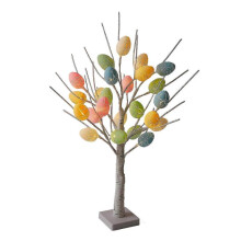 (2) 2025 23.6In Easter Egg Birch Tree,24 pcsEaster Tree Decorations,Eggs Spring DIY Ornaments
