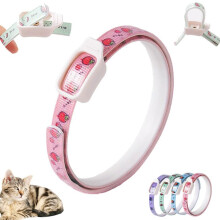 Long-Lasting Flea and Tick Prevention Collar for Dogs - Natural Insect Repellent, Pink, 5x5x1cm, Effective Against Parasites