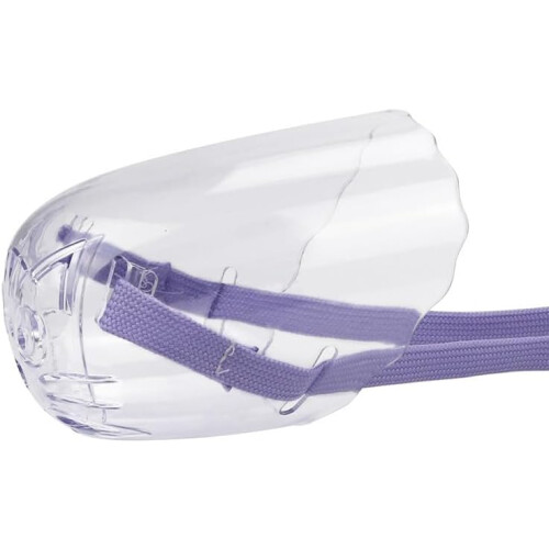 Cat Muzzle for Small Cats, Transparent PVC Muzzle with Breathable Vent, Anti-Bite Bathing Mask Medium Size 2