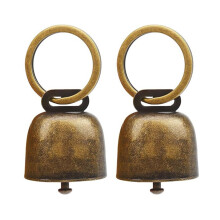 2-Pack Handmade Luxury Pet Training Bells for Small to Medium Dogs - Durable Noise Maker for Effective Communication