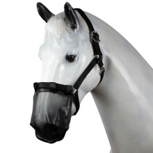 Fly Cover for Nose Protection for Ponies and Horses, Black, Durable Material, Size Options Available