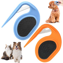 Pet Knotting Comb Pack of 2, 3 in 1 Grooming Knife for Long Haired Dogs and Cats, Dematting Detangler Tool