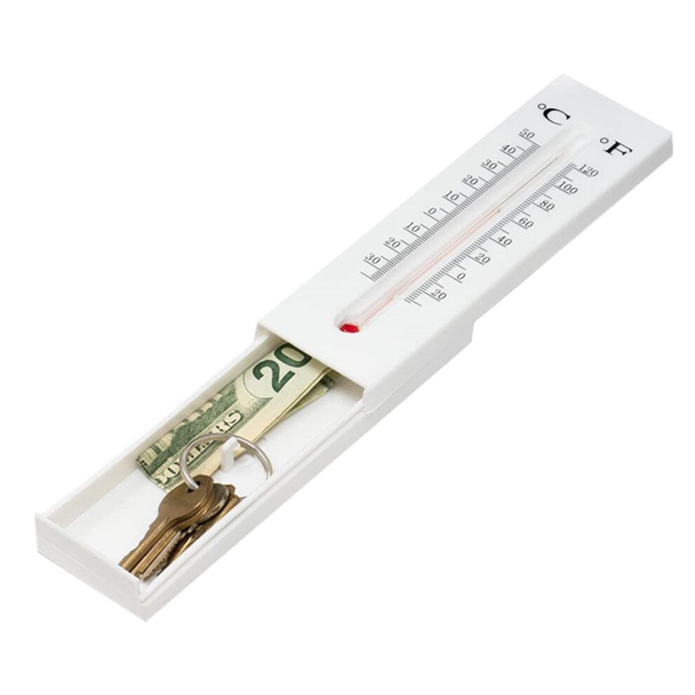Thermometer Key Hiding Place | Wall-Mounted Secret Safe With Hidden Compartment For Keys And Valuables 6447073155116