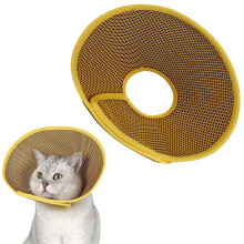Pet Protective Collar - Adjustable Lightweight Plastic Recovery Cone for Cats, Mini Dogs, Rabbits, Size L