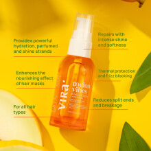Vir? Brasilianisches Haarserum, Frizz Control, Anti-Frizz-Ernhrung und Feuchtigkeit fr alle Haartypen, Kantalupenl und Vitamin E 60 ml (Melon Vi