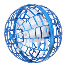 Kinder rotierender fliegender Ball mit LED-Leuchten, für drinnen und draußen, blauer Spaßgeschenk
