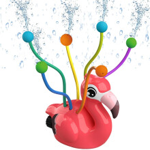 Children's Outdoor Water Toy Flamingo Lawn Sprinkler for Garden Play, Durable Water Sprinkler with Adjustable Spray