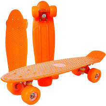 21.2" Heavy Duty Plastic Skateboard for Kids and Adults - Retro Mini Cruiser with Assorted Color Wheels