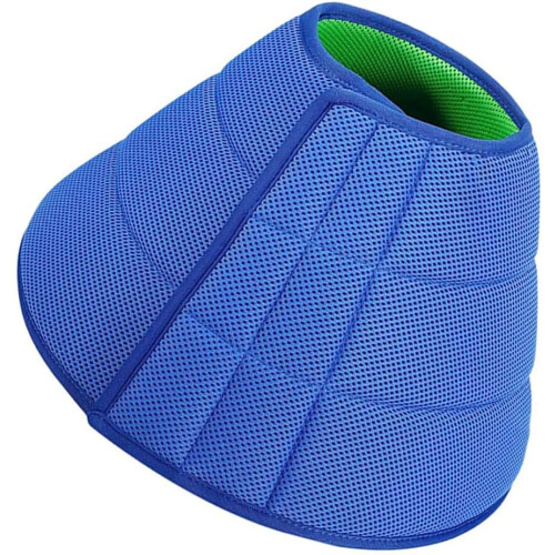 Dog Cone Collar for Wound Protection Medium Size Adjustable Soft Fabric with Clear Visibility and Comfortable Fit 2