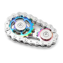 Chain Gear Fidget Spinner Zinc Alloy Metal Sprocket Toy for Kids and Adults Anti-Anxiety Stress Relief Desk Toy