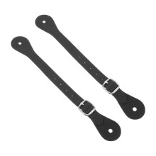Pack of 2 Spur Straps for Cowboy Riding, Adjustable PU Leather Equestrian Accessories for Horses, Durable Spur Straps