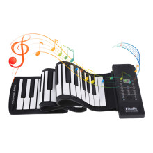 61 Keys Roll Up Keyboard Piano, Foldable Soft E Piano for Beginners, Portable Digital Music Keyboard for Family Fun