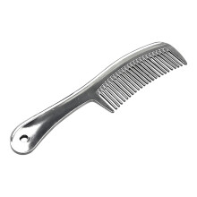 Horse Grooming Comb - Metal Pull Comb for Mane and Tail, Short Hair Curry Comb, Durable Pet Grooming Tool