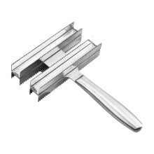Horse Combs for Coat Changing - Double-Sided Reversible Stainless Steel Curry Comb for Grooming Cows Horses Sheep Donkeys