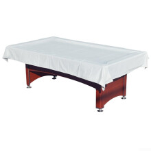 Billard Table Cover 276 x 169 cm, Durable White Protection for Pool Tables, Weather Resistant Design