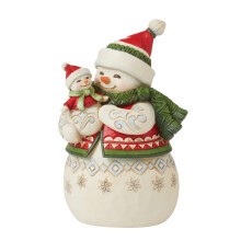 Enesco Jim Shore Heartwood Creek Snowmom et Snowbaby Figurine clins Taille pinte 4,9 pouces Multicolore