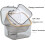 Dental Denture Box with Net, Leak-Proof Portable Storage Case for False Teeth Cleaning, Black, Compact Size 2