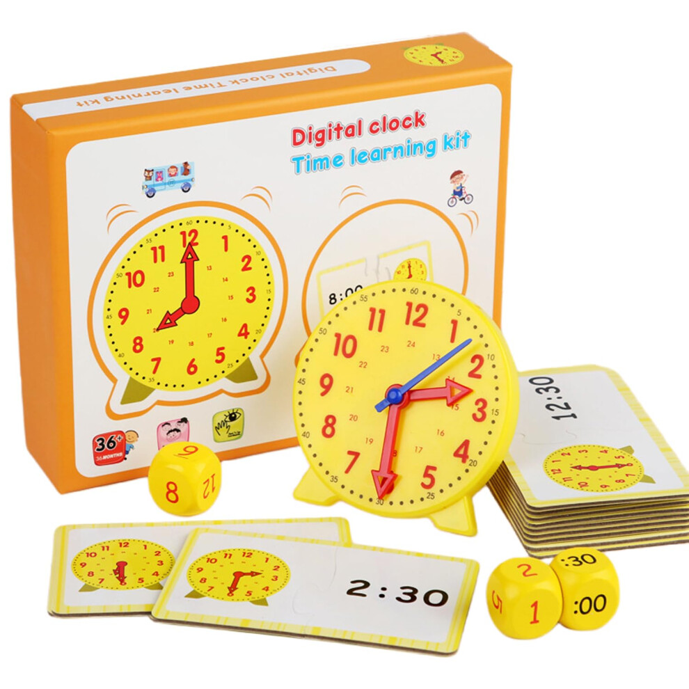 Learning Clock Educational Toy for 6-8 Years Old Kids, Montessori School Supplies for 1st and 2nd Grade Boys and Girls-image-OPC-PK5NM9M-NEW