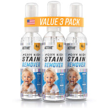 Spray do usuwania plam Messy Kids - 3 opakowania 4 uncje Srodek do czyszczenia plam Naturalny spray do usuwania plam do ubranek dzieciecych Odziez dl