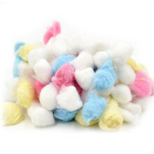 Pack of 100 Colorful Cotton Balls for Small Animals, Warm Cage Filler for Hamsters, Rats, Mice, Multicolor Cotton Material