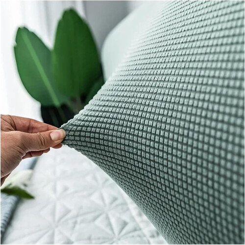 Elastic Bed Headboard Cover 180 cm, Solid White, Soft and Durable, Full Protection for Bedroom Decor 2