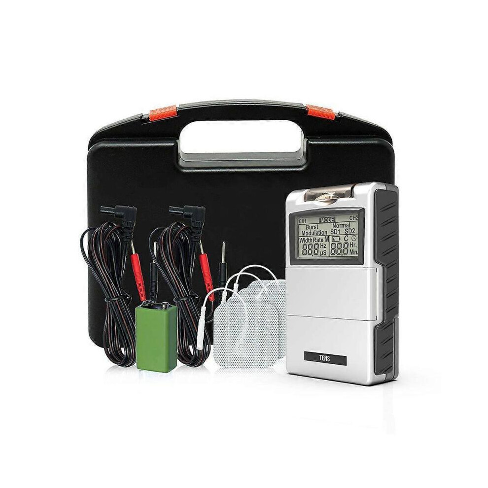 Tens 7000 Digital Tens Device with Accessories Muscle Stimulator EMS Therapy Pain Relief Muscle Recovery Electrotherapy Device