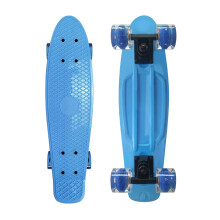 Skateboarding Accessories Skateboards 22 Inch Maple Cruiser with Flash PU Wheels for Adults and Teenagers, Small Fishboard