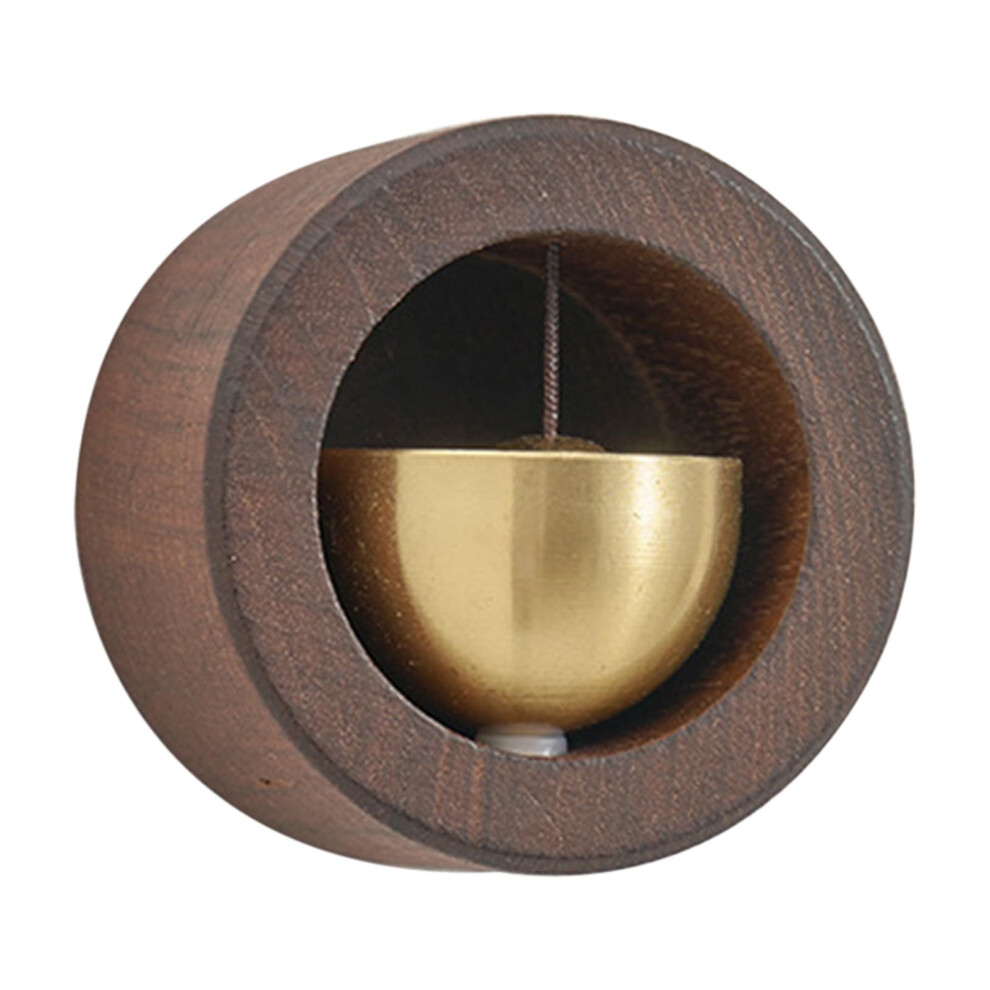 Wooden Magnetic Doorbell For Bedroom, Rustic Home Decor, Black Walnut, Pleasant Sound For House, Cafe, Studio Spaces 6947110647395