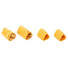 MT60 männlich/weiblich Stecker-Set mit anti-rutsch Cap für RC-Modelle Gelb