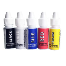 Epoxypigment (kleurstoftint) 6cc (0,2 oz.) Kit Primaire kleuren Mengen om meer kleuren helder, levendig te maken Epoxyverf