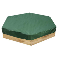 Sandpit Covers Hexagonal Oxford Cloth Tarpaulin 140 x 110 cm Waterproof Dustproof for Home Garden Use