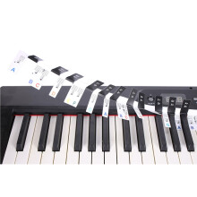 Removable 88 Keys Piano Keyboard Stickers for Beginners, Color-Coded Note Labels for Learning and Practice