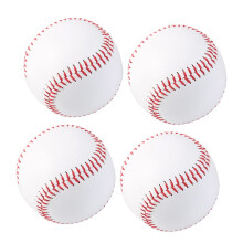4 Pcs Training Wurf Ball Exercise Baseball Bounce Ball Set for Kids and Adults, Durable Rubber Material