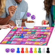 Funny Drinking Games for Adults, Leather Mat Interactive Fun, Family Birthday Party Games, Game Evening Activities