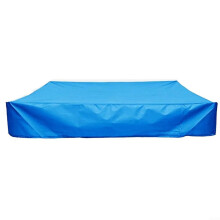 Sandbox Cover for Kids, Hygienic Cover for Outdoor Play, Blue, 150 x 150 x 20 cm, Easy to Fold