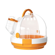Portable Transparent Parrot Carrier Bag - Breathable Travel Bag for Small Birds, Clear Window, Lightweight Design