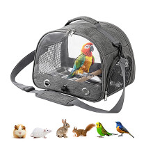 Bird Travel Carrier - Light Bird Transport Backpack with Shoulder Strap for Canaries and Parakeets, Portable Small Animal Carrier