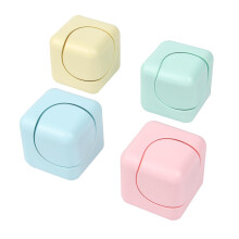 Fidget Spinner Cube Set of 4, Colorful Anti-Stress Relief Toys for Kids and Adults, Portable Finger Fidget Toys