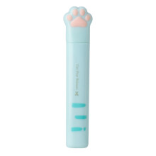 Cat Paw Mini Scissors for Kids, Portable Stainless Steel Foldable Scissors in Blue, Ideal for School Supplies and Paper Cutting