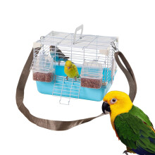 Bird Stand, Lightweight Bird Stand with Handle, Durable Small Animal Supplies for Nymph Parakeets and Budgerigars, Blue