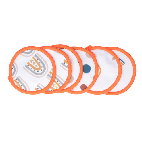 6 Stück waschbare wiederverwendbare Still-Pads aus Bambelfaser ES067-D 2