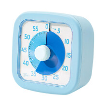 Visual Timer for Kids - 60-Minute Silent Learning Timer for Home, Kitchen, and Study - Sky Blue Color