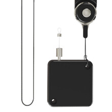 Nymphensittiche Leash for Parrots - 2 m Automatic Telescopic Leash with Soft Foot Ring and Steering Wheel Harness Black