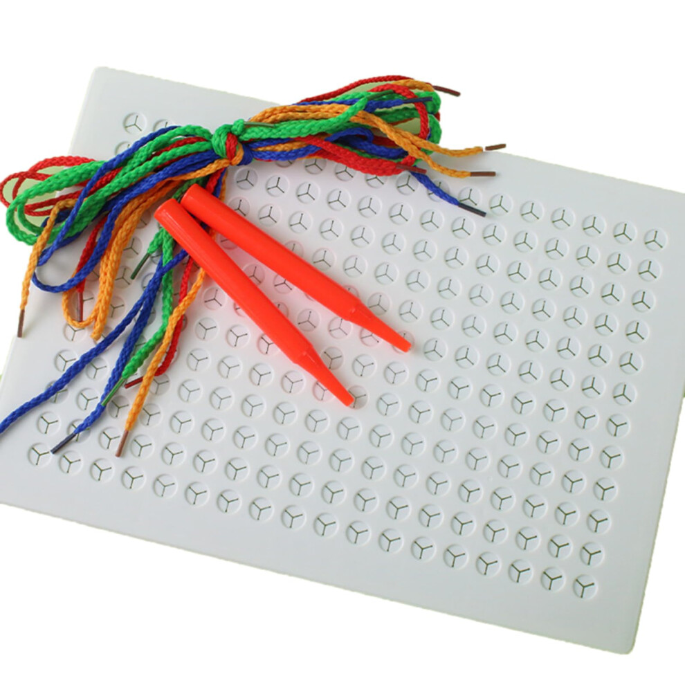 Creative Threading Board Fine Motor Skills Toy for Toddlers - Sensory Play for Boys and Girls, Sturdy Design and Colorful Threads-image-OPC-PK5NVT8-NEW