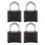 Master Lock Master Lock Μαύρη Συνδυαστική Κλειδαριά, Προσαρμόσιμη, Εξωτερική και Εσωτερική Χρήση 1