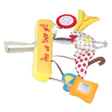 Pastell Plüschhängendes Babyspielzeug mit 30mAh AG3 Batterie und bequemer Griffführung