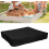 Square Sandbox Cover 180 x 180 x 20 cm Waterproof Dustproof Black With Drawstring For Sandboxes 2