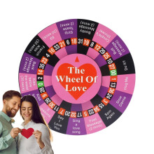 Drinking Game Wheel Roulette Fidget Toy for Adults, Battery-Operated Interactive Spinner, Fun Party Game for Couples
